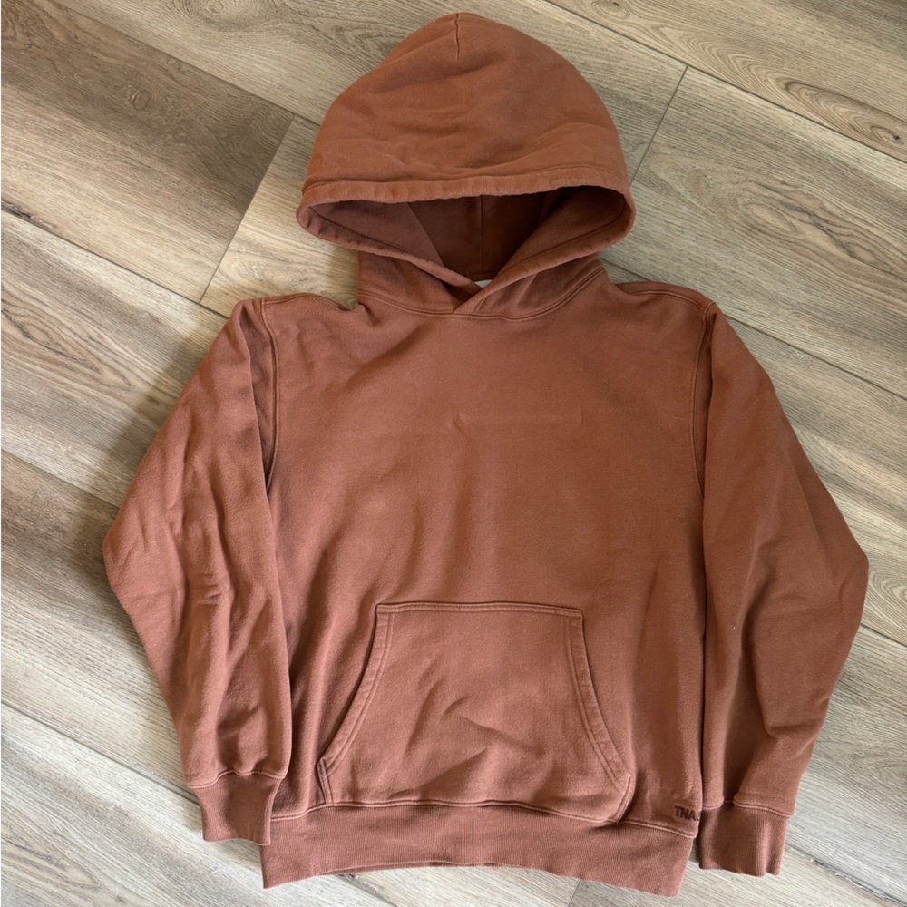 Aritzia Cozy Fleece Perfect Hoodie teddy brown size small
